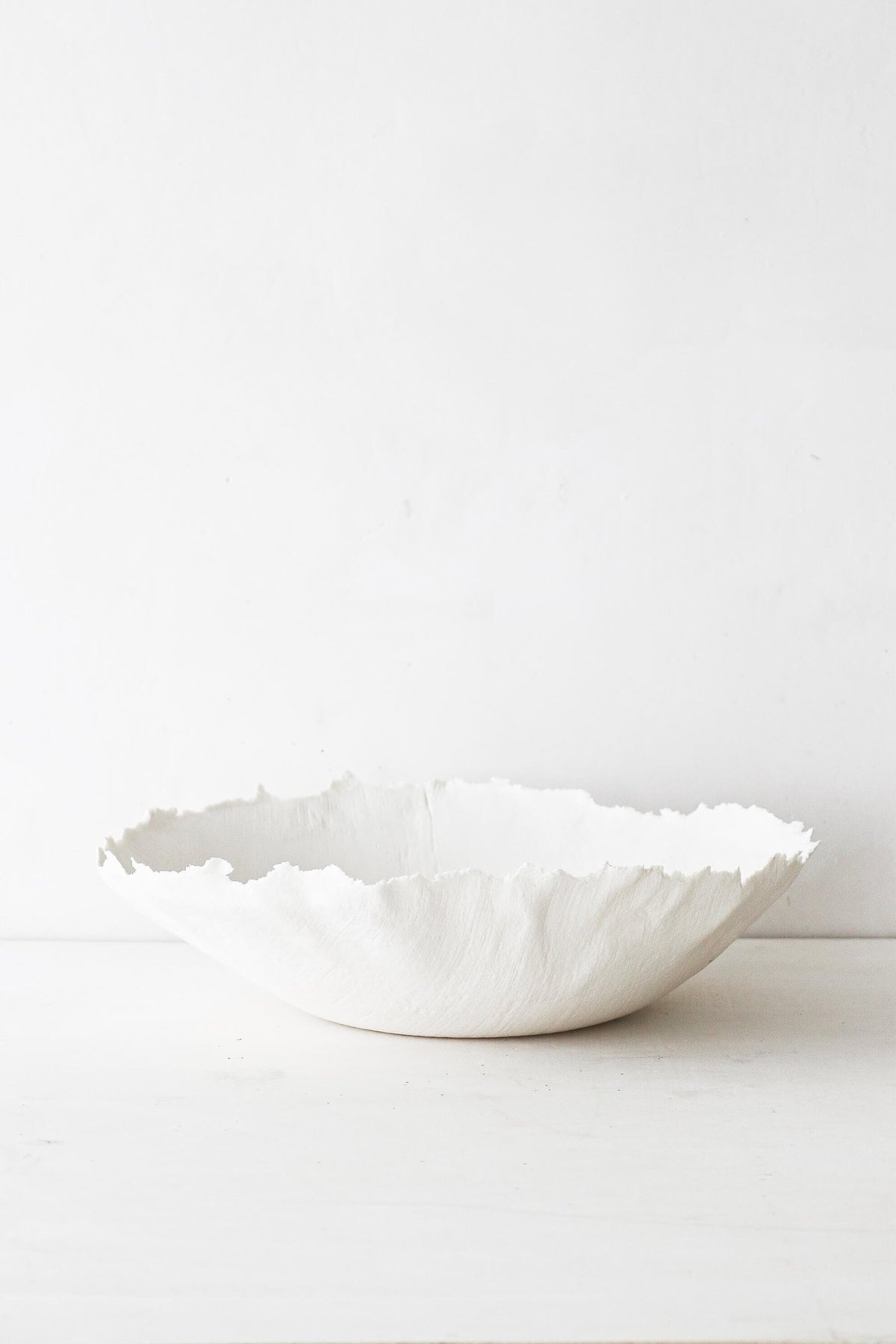 Grande Coupelle en porcelaine Lin ronde