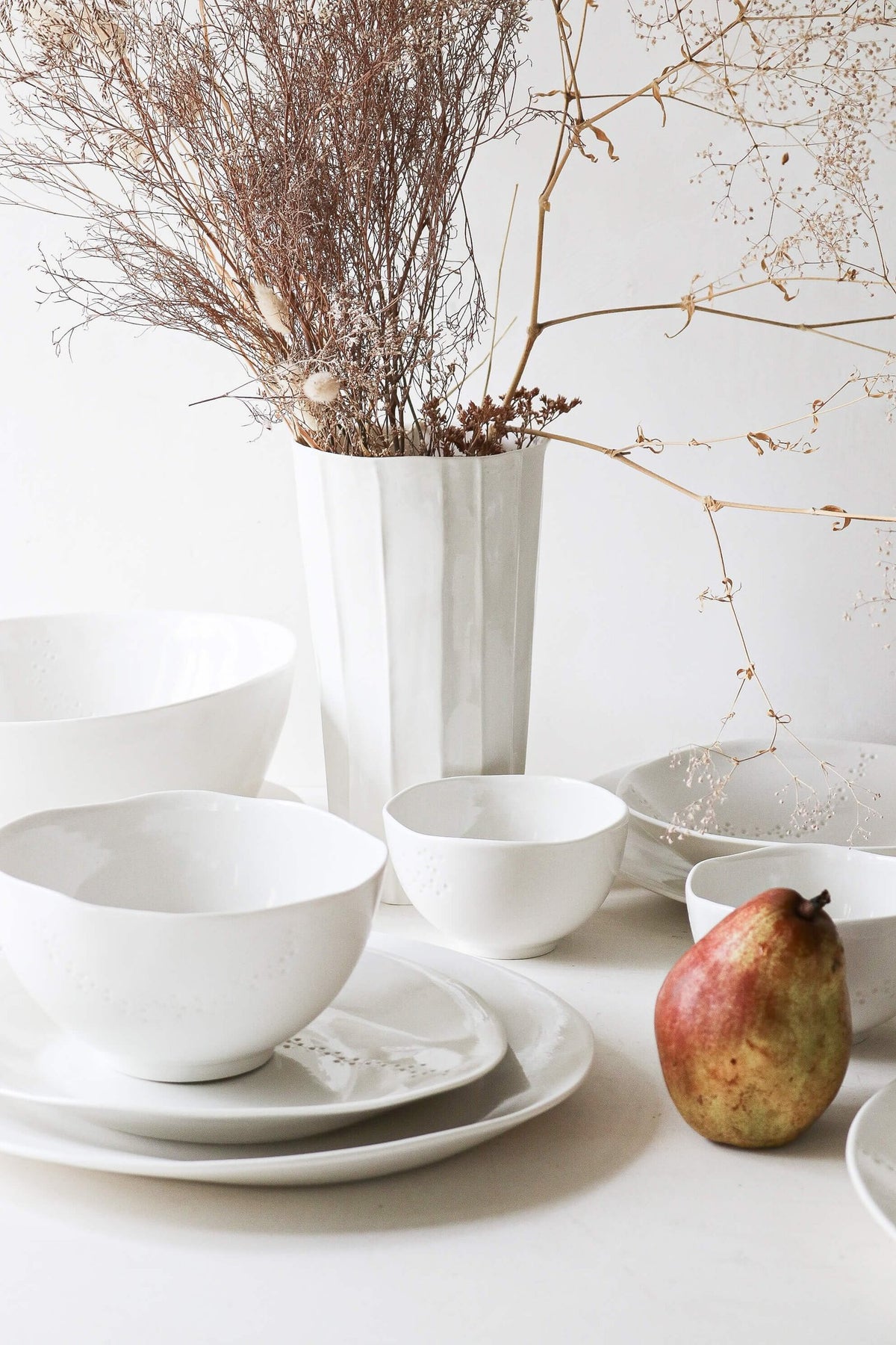 Grand bol en porcelaine Point