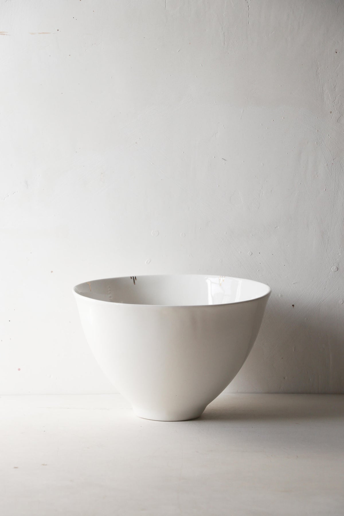 Saladier en porcelaine Simple griffé Or